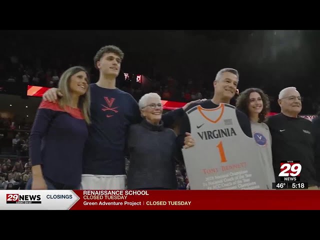 Tony Bennett celebrated at UVA, banner at JPJ raised