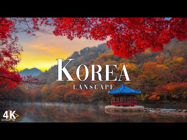 FLYING OVER KOREA (4K UHD) I Relaxing Music Along With Beautiful Nature Videos | 4K VIDEO ULTRA HD