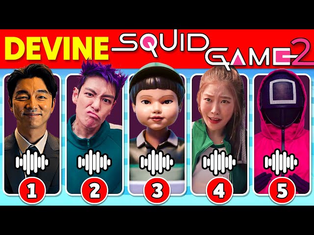 Devine les personnages SQUID GAME 2 à partir de leur VOIX et ÉMOJIS 🔊🎮🦑