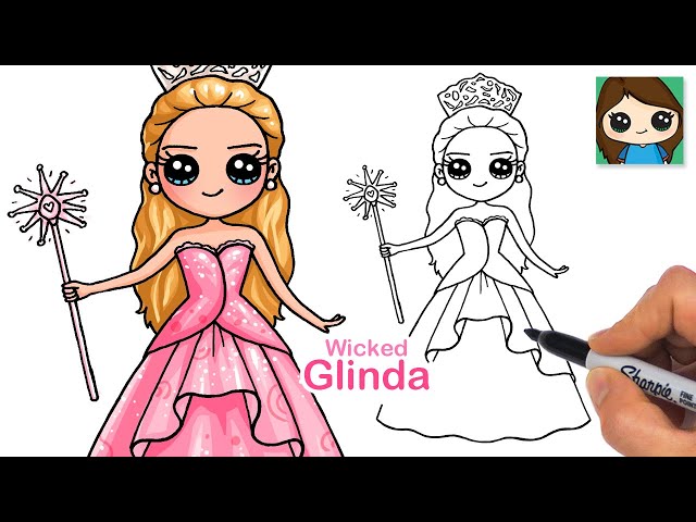 How to Draw Glinda the Good Witch | Ariana Grande | Wicked