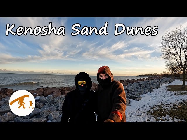 Wild Waves at Kenosha Sand Dunes | Hiking in Ice & Snow - 01/18/2025