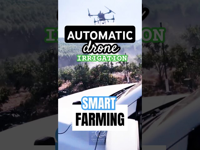 Automatic Drone Irrigation – Smart Farming Technology