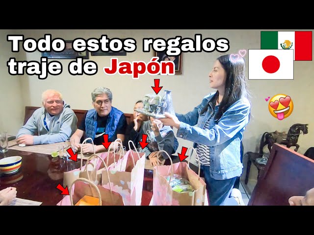 Muchos regalos japoneses para mi familia mexicana. ¿No les gustaron?