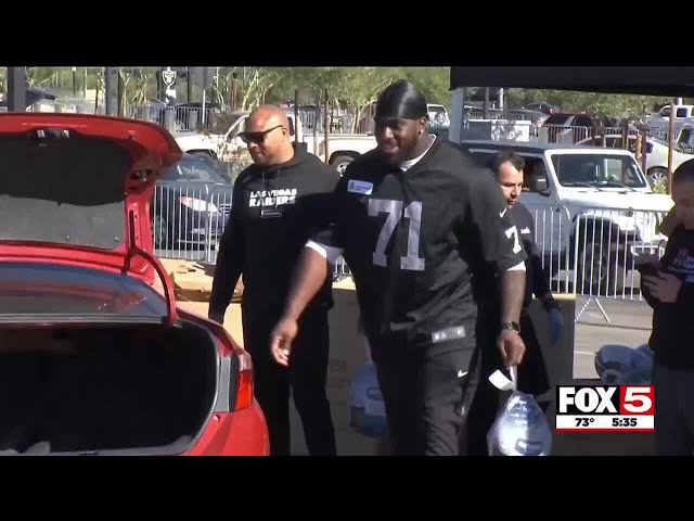 Las Vegas Raider Thanksgiving turkey giveaway