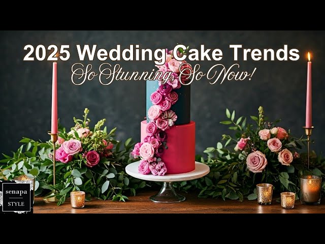 2025 Trends: Wedding Cakes - 2025 Wedding Trends - Reception Ideas #weddingcake #2025weddingtrends