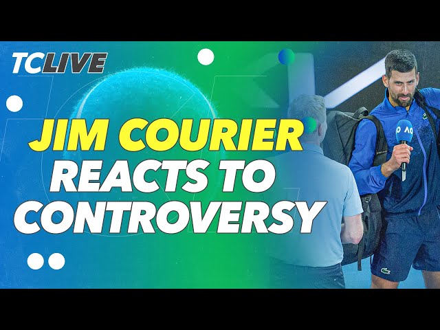 Jim Courier reacts to Djokovic skipping on-court interview  | TC Live