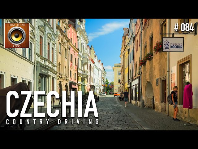 Central Bohemia Driving Tour to Pardubice with Lounge music 🎹 Czech Republic 4K HDR