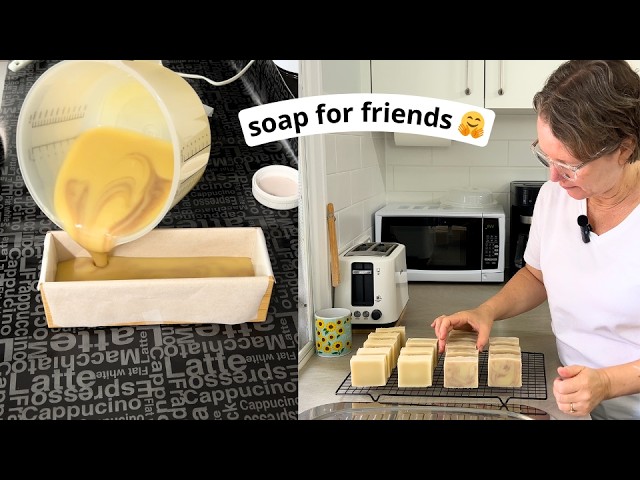 Making soap for my friend 🤗 (relaxed, fun session)