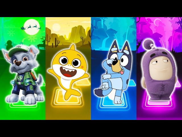 Paw Patrol - Baby Shark - Bluey - Oddbots - Tiles Hop EDM Rush