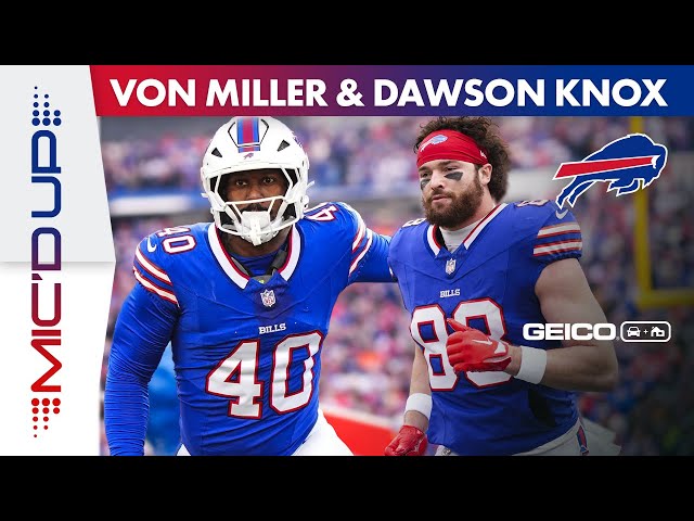 Von Miller and Dawson Knox Mic'd Up for Bills Huge Wildcard Win! | Buffalo Bills