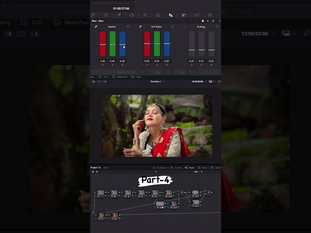 Colour grading tutorial part-4 #colourgrading #davinciresolve #colourgradingedit #edits