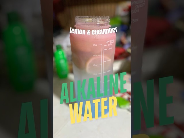 ALKALINE WATER (Lemon & Cucumber) #water #vlog #alkalinewater