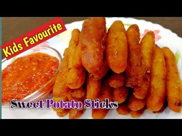 Crispy Sweet potato sticks | sweet potato fingers | Evening snack recipe | kids snack |