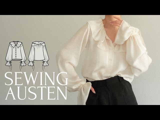 DIY Romantic Cottagecore Ruffled Regency Style Blouse / Sewing Tutorial + PDF Sewing Pattern