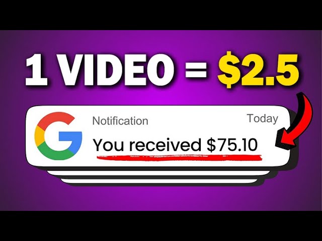 Get Paid $2.5 For Any Video You Watch on This Website.