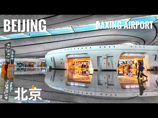 Beijing, Stunning Architecture of Beijing Daxing Airport, Walking China,Daxing International Airport