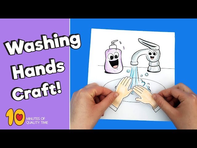 Hand Washing Crafts for Preschoolers - Hygiene Crafts for Kids