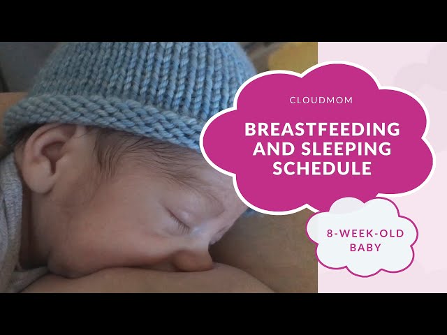 8 Week Old Baby: Breastfeeding and Sleeping Schedule | Subt. ENG/ FR/ ES/ ZHO_CN | CloudMom