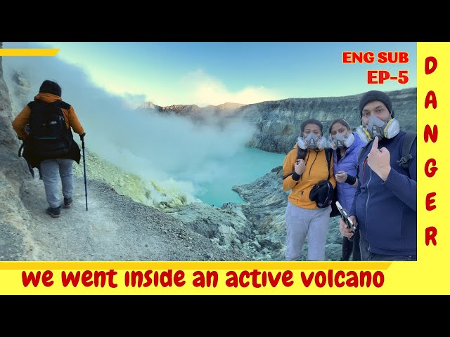 Is it possible to go inside a volcanic crater | Kawah Ijen | Bengali vlogger