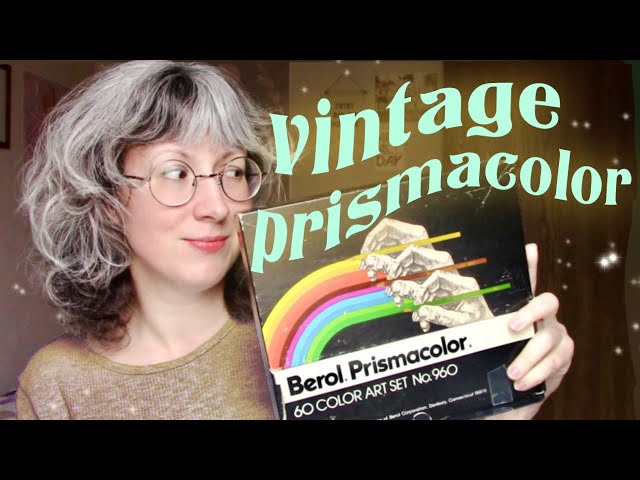 art vlog: trying vintage prismacolor pencils, ink whimsy, and is it "cheating" to use pencil?