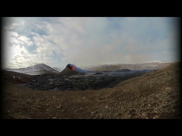 Fagradalsfjall - Day Hike to Icelandic Volcano - 5.7k VR180 - Reykjanes Peninsula, Iceland