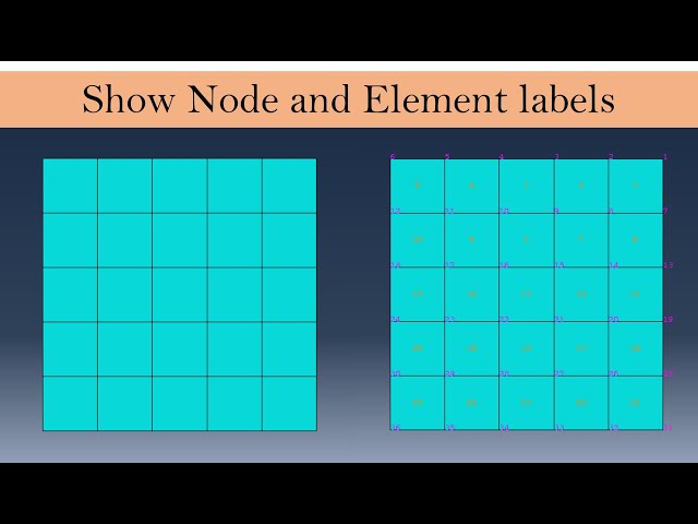 How to get Node and Element labels / numbers with ABAQUS CAE