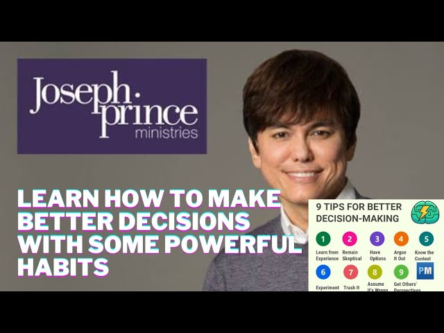 Learn How to Make Better Decisions with some Powerful Habits | Joseph Prince @TheGospelMTv