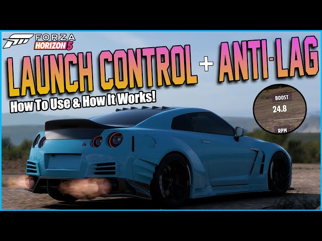 Forza Horizon 5 - Launch Control + Anti-Lag TUTORIAL! - How To Use & How It Works!