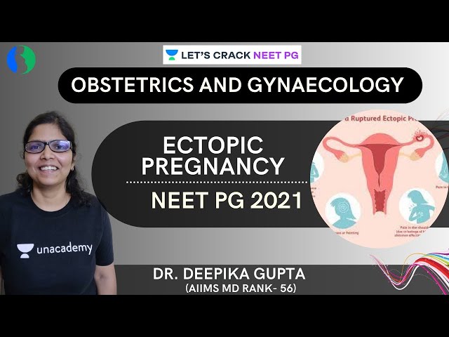 Ectopic pregnancy  | NEET PG 2021 | Dr. Deepika Gupta