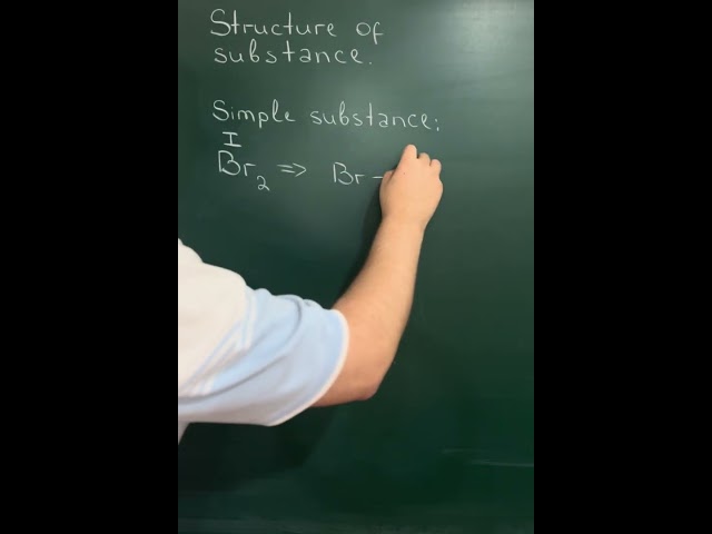 Structure of substances. Simple substance. Structure of bromine. #shorts