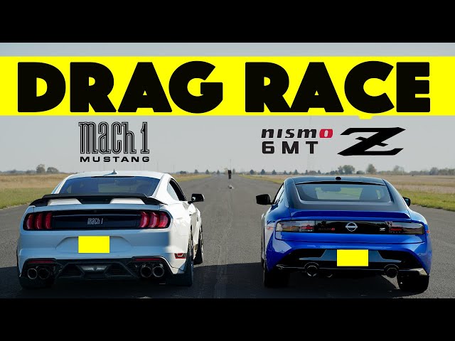 Unexpected!! 2024 Nissan Z Nismo 6MT vs Ford Mustang Mach 1. Drag and Roll Race