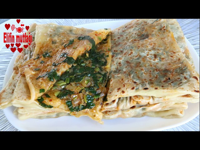 Soft and Delicious Spinach Gözleme Recipe! You Won’t Get Enough of It!