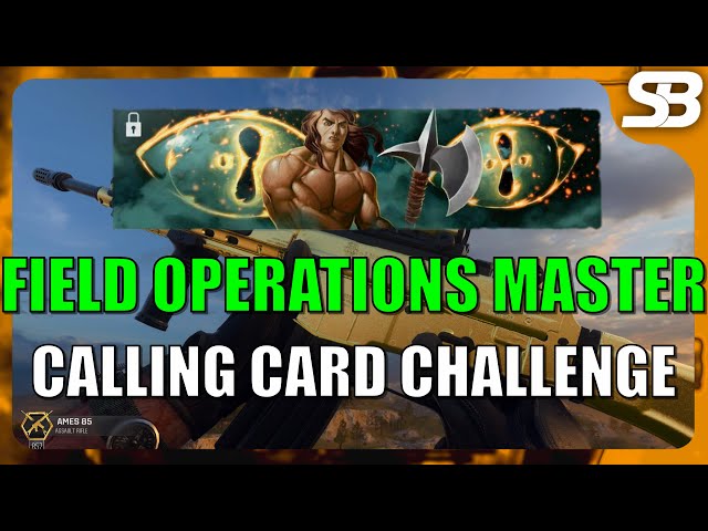 BO6 Field Operations Calling Card (Black Ops 6 Multiplayer Field Operations Master Calling Card)