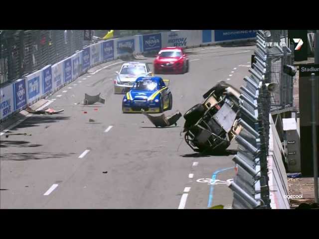 Aussie Race Cars Rollover at Sydney 2013