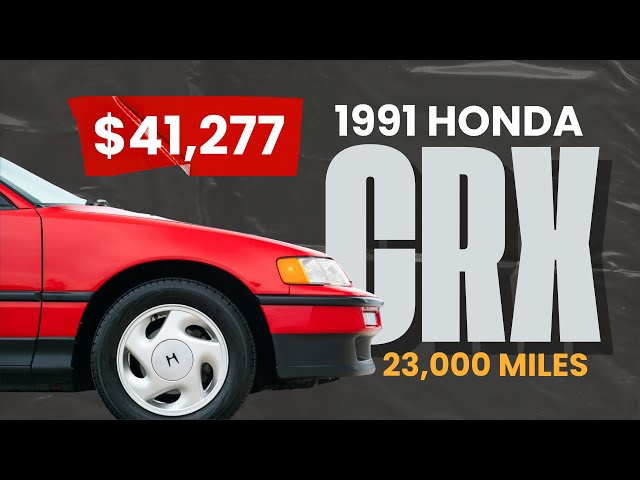 This 1991 Honda CRX si Sold For More Than $40K