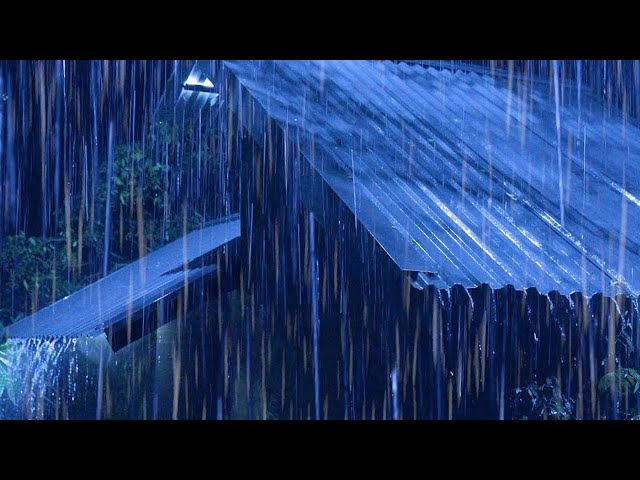 Sleep Instantly with Heavy Rain Sounds & Thunderstorms | FORGET Insomnia and Fall Asleep Faster