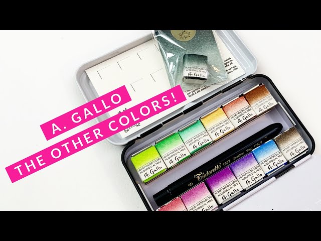 A Gallo Customs 13 Color Set! Italian Handmade Watercolor Paint Full Review