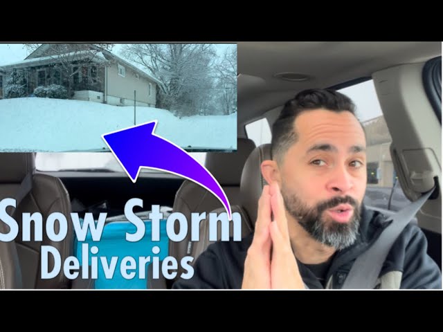 Delivering Food During a Snow Storm in Saint Louis