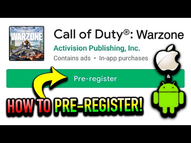 WARZONE MOBILE HOW TO PRE-REGISTER NOW! (iOS/ANDROID)