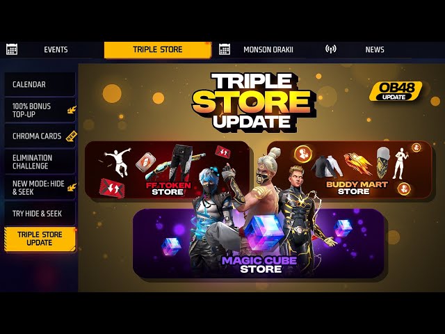 Ob48 Magic Cube Bundle | FF Token New Bundle Buddy Mart Update | FF New Event | Free Fire New Event