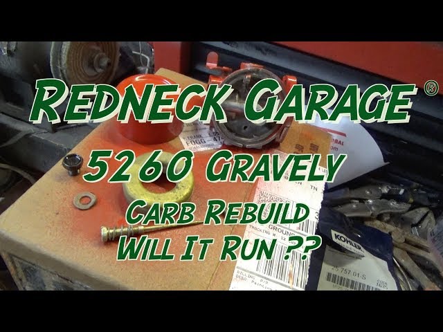 Gravely 5260 Tractor Carb Rebuild - Testing