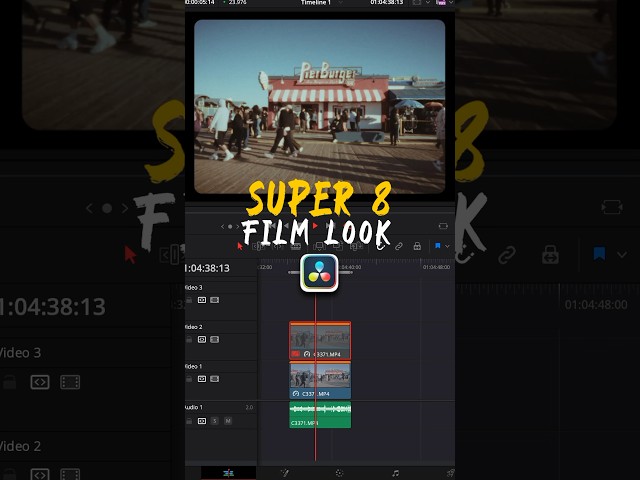 Super 8 film look in DaVinci Resolve