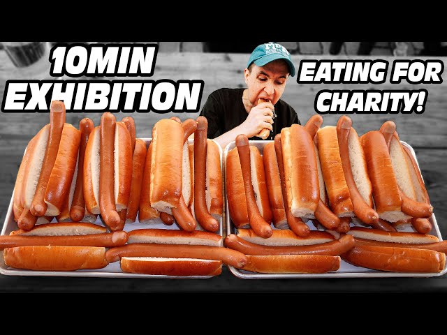 Hot Dog Speed Eating Exhibition For Charity! | Mr.HotDoG, Prague