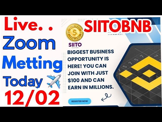 ✅ Siitobnb Zoom Metting Today 12/02 💥