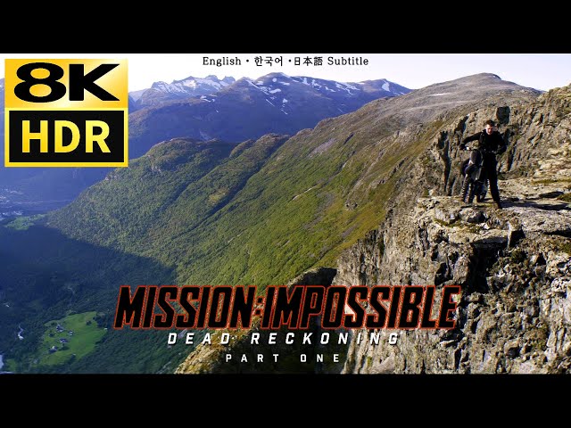 Mission Impossible Dead Reckoning Part 1 • Bike Jump Scene • 8K HDR  & HQ Sound • Eng Kor Jap SubCC