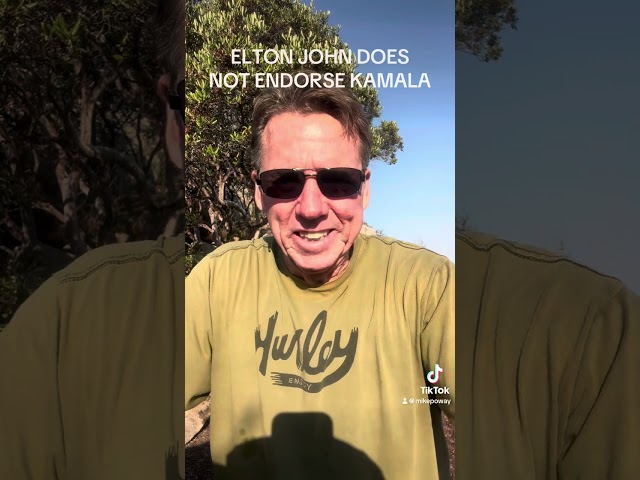 Elton John Does NOT Endorse KAMALA