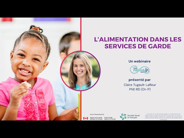 Webinaire - L'alimentation dans les services de garde