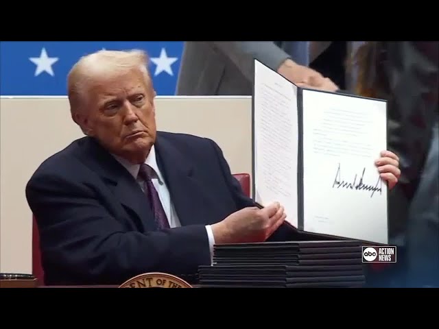 President Trump's first day executive orders