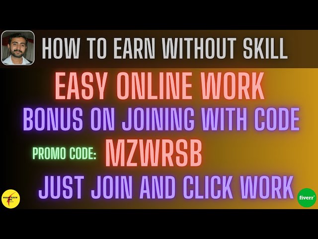 How to earn online without skills || Baghair skills ke online kamai ka treka | MZWRSB || Part 1