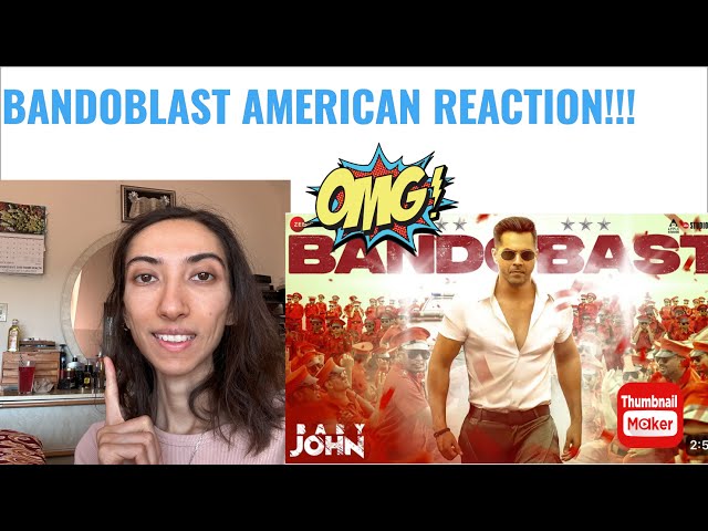 AMERICAN REACTION TO BANDOBAST SONG! VARUN DHAWAN | BABY JOHN